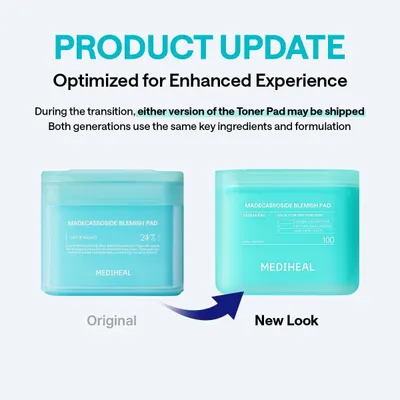 Informs shoppers that the product is undergoing a packaging update and that either version may be shipped, reassuring them that both contain the same formulation.