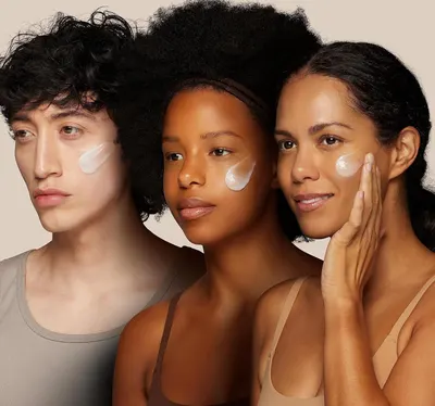 Demonstrates that the skincare product works effectively across diverse skin tones, reassuring shoppers of its universal suitability and inclusivity.