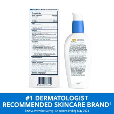 Communicates that the product is the #1 dermatologist recommended skincare brand to build credibility and trust with shoppers through professional endorsement.