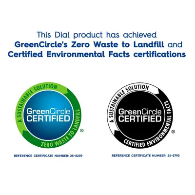 Communicates the product's environmental responsibility through GreenCircle certifications, reassuring eco-conscious shoppers that the product meets sustainability standards.