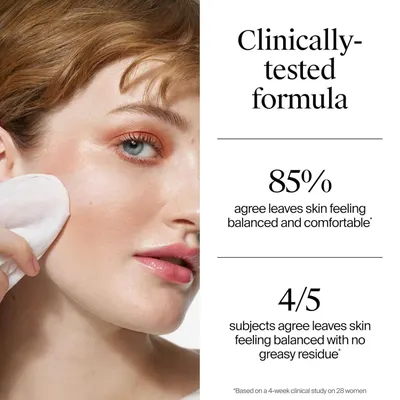 Communicates clinical testing results and quantifiable performance claims to build trust and reassure shoppers that the product delivers proven skin benefits.