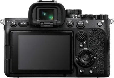 Displays the camera back view on a clean white background to show the product's physical appearance, controls, and screen layout without distractions.