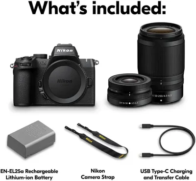 Shows the customer everything included in the camera kit purchase, providing transparency and value reassurance by displaying all components and accessories.