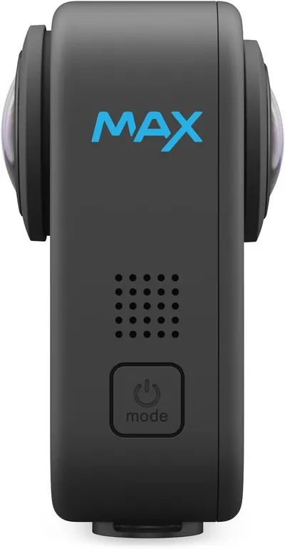 Provides a clean, catalog-style view of the action camera on a white background with no distractions, allowing shoppers to see the product's physical design, branding, and key features like the dual…