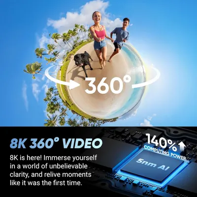 Communicates the product's advanced video capabilities and enhanced processing power to show shoppers the technical superiority and immersive experience they can expect.