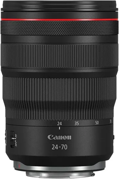 Provides a clean, catalog-style view of the Canon 24-70mm camera lens on a white background, allowing shoppers to see the product clearly without distractions.