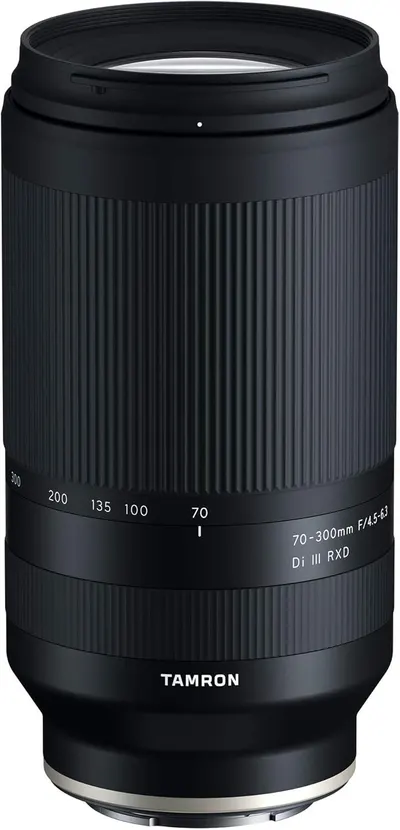 Provides a clean, catalog-style view of the camera lens on a white background, allowing shoppers to see the product's physical appearance and design details without distractions.