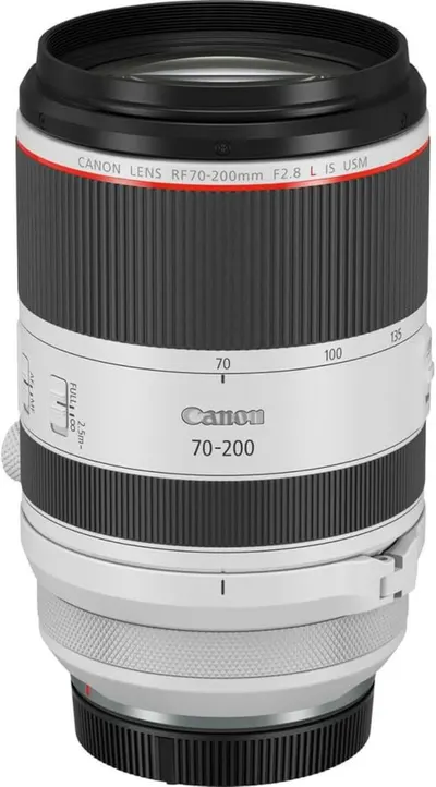 Provides a clean, catalog-style view of the Canon lens on a white background with no text overlays or design elements, allowing shoppers to see the product clearly.