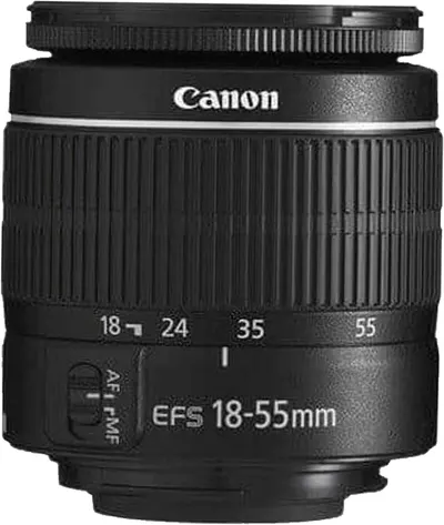 Provides a clean, catalog-style view of the Canon camera lens on a white background, allowing shoppers to see the product clearly without distractions.