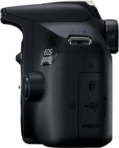 Provides a clean, catalog-style view of the camera body showing the back panel with ports and model identification, allowing shoppers to see the product's physical appearance and key interface…