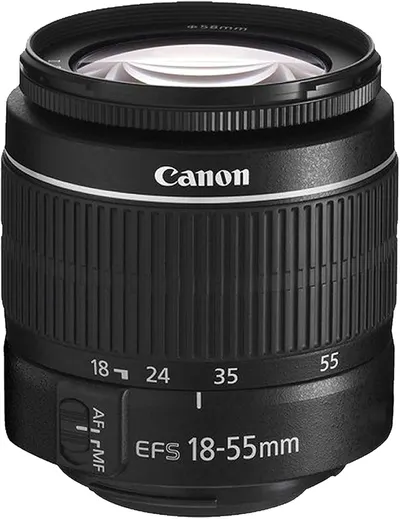 Provides a clean, catalog-style view of the Canon camera lens on a white background, allowing shoppers to see the product clearly without distractions.