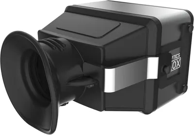 Provides a clean, catalog-style view of the optical device showing its physical form and design without distractions.