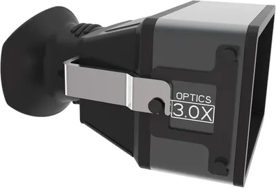 Communicates the optical magnification capability of the device, highlighting the 3.0X zoom performance as a key technical specification to help shoppers understand the product's viewing power.
