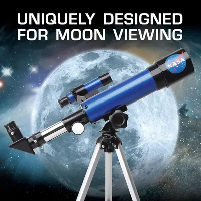 Demonstrates the telescope's specific application for viewing the moon, showing shoppers what the product is designed to observe and reinforcing its astronomical capabilities. Highlights the unique…