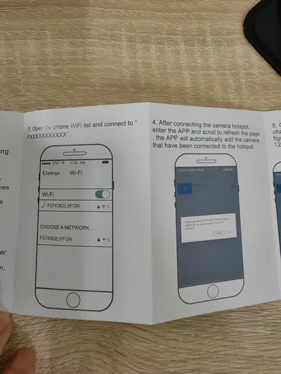 Provides step-by-step instructions for connecting the camera to WiFi and adding it to the mobile app, helping shoppers understand the setup process is straightforward.