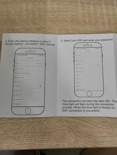 Provides step-by-step instructions for connecting the product to WiFi through the mobile app, reassuring shoppers that setup is straightforward and guided.