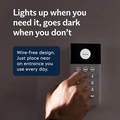 Communicates the product's automatic motion-sensing capability and wire-free convenience, reassuring shoppers that the device intelligently lights up when needed and is easy to install near any…