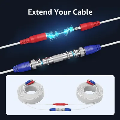 Demonstrates how to extend cables using the connector product, showing the connection process and the final extended cable result. Highlights the primary benefit of extending cable length,…