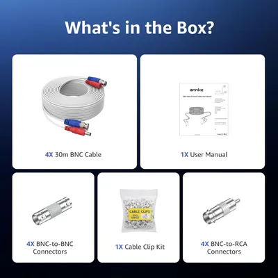 Shows the customer everything included in the package—cables, connectors, clips, and manual—to set clear expectations and demonstrate the completeness of the kit.