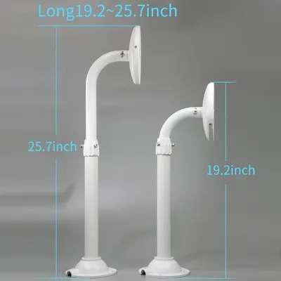 Communicates the adjustable height range of the product (19.2 to 25.7 inches) to help shoppers understand its physical size and flexibility for different mounting needs.