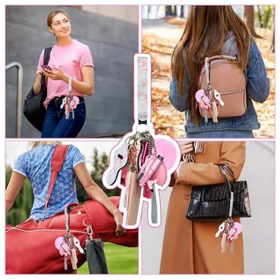Demonstrates the product's versatility by showing it attached to different bags and used in multiple real-world scenarios, reassuring shoppers it works with various bag types and lifestyles.
