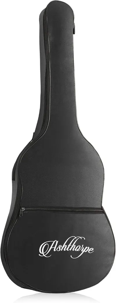 Displays the product in a clean, catalog-style format to show the guitar case design and brand identity without distractions.