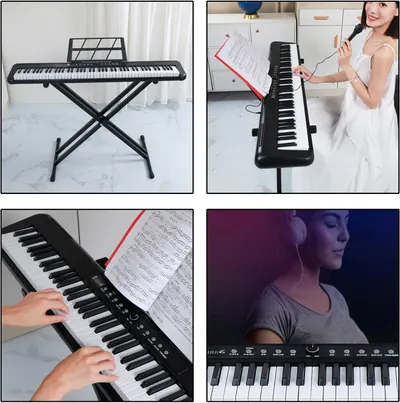 Shows the keyboard being used in real home settings to help shoppers visualize the product in their own lives and understand its practical application.