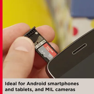 Demonstrates the product's compatibility with multiple device types (Android smartphones, tablets, and MIL cameras) to reassure shoppers of its versatility and broad use cases.