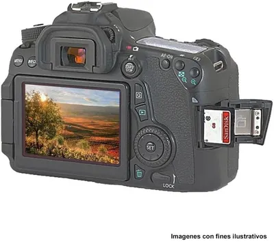 Demonstrates the camera's physical features and components, including the dual memory card slots, flip-out LCD screen, viewfinder, and control interface to help shoppers understand the product's…