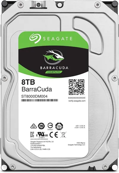 Displays the physical product (hard drive) in a clean, catalog-style format to show shoppers exactly what they will receive, including branding, capacity, and model information.
