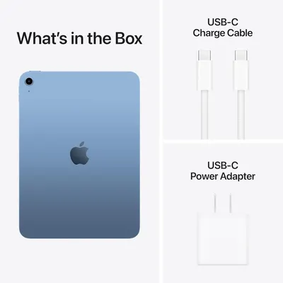 Shows the customer everything included in the box with their tablet purchase, providing clarity on what accessories come with the product.