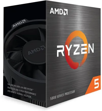 Shows the shopper what comes in the box—an AMD Ryzen processor and a high-performance AMD Wraith thermal solution—to set clear expectations about the bundle contents.