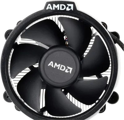 Displays the AMD CPU cooler in a clean, catalog-style format on a white background to show the product clearly without distractions.