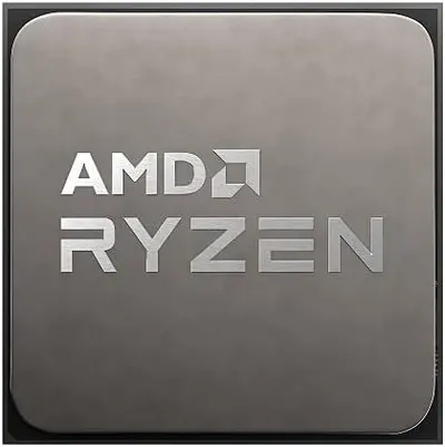 Communicates the brand identity and processor line to establish trust and recognition with shoppers familiar with AMD Ryzen products.
