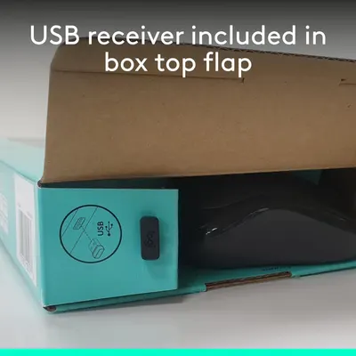 Communicates to the shopper that a USB receiver is included in the package, highlighting the convenience of having all necessary components for immediate use.