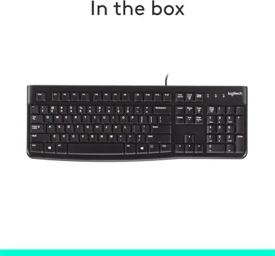 Shows the customer exactly what they will receive in the package—a Logitech keyboard—to set clear expectations about the purchase.