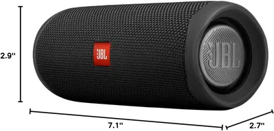Communicates the exact physical size of the speaker (7.1" x 2.9" x 2.7") to help shoppers understand how compact and portable it is.