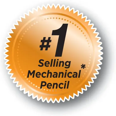 Communicates that this is the #1 selling mechanical pencil to build trust and social proof, reassuring shoppers of its popularity and market leadership.