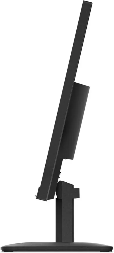Displays the product from a side angle on a clean white background to show its physical form, adjustability, and stand design without distractions.