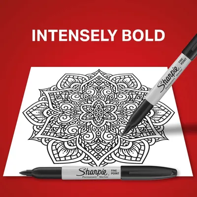 Demonstrates the marker's ability to produce intensely bold, precise lines for detailed artwork, reassuring shoppers of its superior ink performance.
