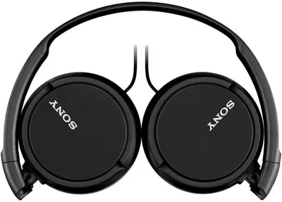 Provides a clean, catalog-style view of the Sony headphones to show the product clearly without distractions.