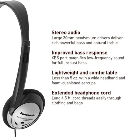 Communicates multiple distinct product benefits in a segmented layout to help shoppers understand the key features and advantages of these headphones.