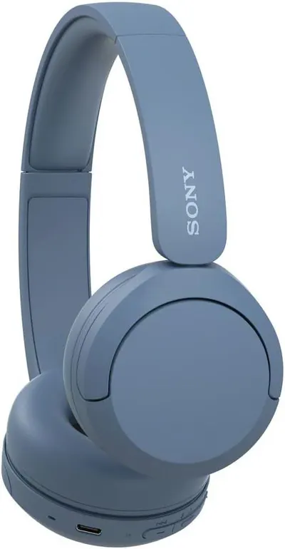 Provides a clean, catalog-style view of the Sony headphones to show the product design, color, and branding without distractions.