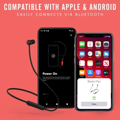 Demonstrates that the product is compatible with both Apple and Android devices and easily connects via Bluetooth, reassuring shoppers of universal device compatibility.