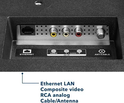 Shows the physical ports and connection options available on the product, helping shoppers understand what devices and cables they can connect to it.