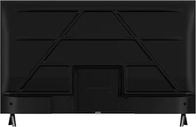 Shows the back panel design and structure of the television, allowing shoppers to see the physical appearance and build from the rear.