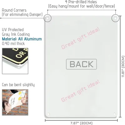 This image breaks down the physical components and material features of the sign to help shoppers understand its construction quality, safety features, and installation convenience. Communicates…