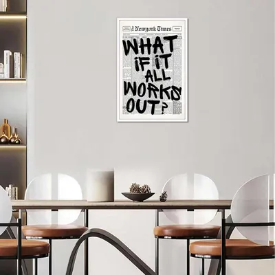 Demonstrates how the product looks when displayed in a real-world dining room setting, helping shoppers visualize the art piece in their own home.