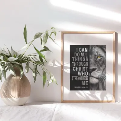 Shows the framed product in a real-world home setting to help shoppers visualize how it would look in their own space.