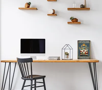 Demonstrates the product in a real-world home office environment to help shoppers visualize how it fits into their lifestyle and workspace.